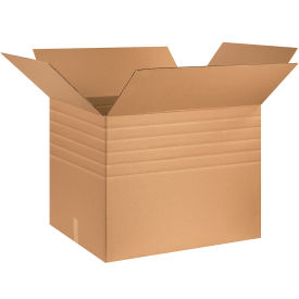 30" x 24" x 24" Heavy-Duty Multi-Depth Cardboard Corrugated Boxes
 - Pkg Qty 10