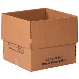 18" x 18" x 16" Deluxe Cardboard Corrugated Packing Boxes - Pkg Qty 20