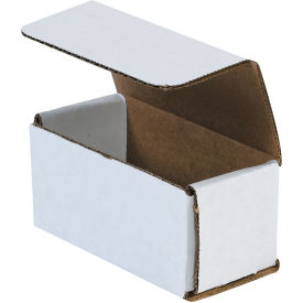 4" x 2" x 2" Corrugated Mailers, ECT-32, White - Pkg Qty 50