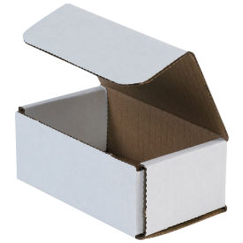 5" x 3" x 2" Corrugated Mailers, ECT-32, White - Pkg Qty 50