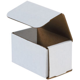 5" x 3" x 3" Corrugated Mailers, ECT-32, White - Pkg Qty 50