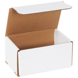 6" x 4" x 3" Corrugated Mailers, ECT-32, White - Pkg Qty 50