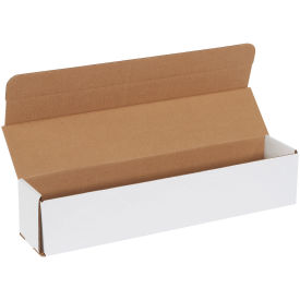 17-1/2" x 3-1/2" x 3-1/2" Corrugated Mailers, ECT-32, White - Pkg Qty 50