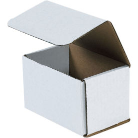 5-1/2" x 3-1/2" x 3-1/2" Corrugated Mailers, ECT-32, White - Pkg Qty 50