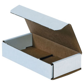 6-1/2" x 3-1/4" x 1-1/4" Corrugated Mailers, ECT-32, White - Pkg Qty 50