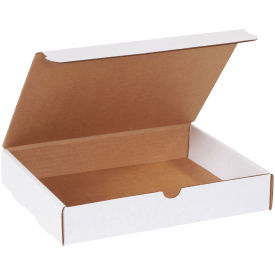 11-1/8" x 8-3/4" x 2" Corrugated Literature Mailers, ECT-32, White - Pkg Qty 50