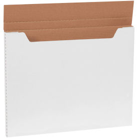 20" x 16" x 1" Jumbo Fold-Over Corrugated Mailers, ECT-32, White - Pkg Qty 20