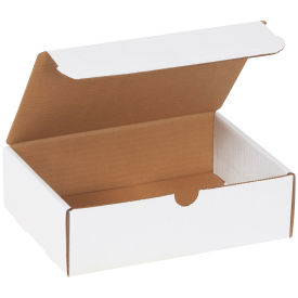 9" x 6-1/2" x 2-3/4" Corrugated Literature Mailers, ECT-32, White - Pkg Qty 50