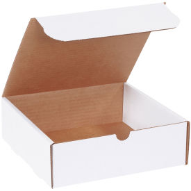 9"x9"x3" Corrugated Literature Mailer, White - Pkg Qty 50