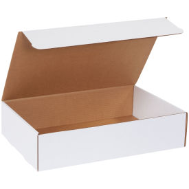 17-1/8" x 11-1/8" x 4" Corrugated Literature Mailers, ECT-32, White - Pkg Qty 50