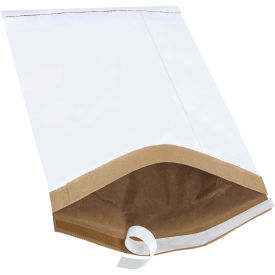 10-1/2"Wx16"L Self-Seal Padded Mailer, White, 100 Pack