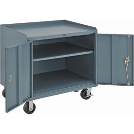 Mobile Cabinet Bench, 36" X 26", Gray