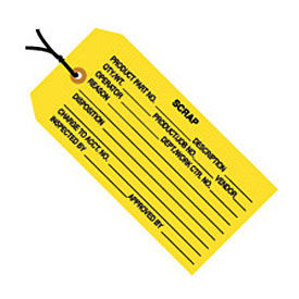 #5 Strung Scrap 4-3/4" x 2-3/8", 1000 Pack, Yellow