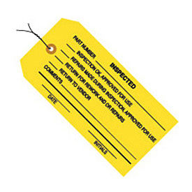 #5 Wired Inspected 4-3/4" x 2-3/8", 1000 Pack, Yellow