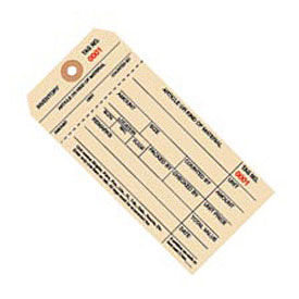 1 Part Stub Style Inventory Tag, 2000 - 2999, 1000 Pack