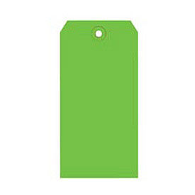#6 Shipping Tag Pack 5-1/4" x 2-5/8", 1000 Pack, Light Green
