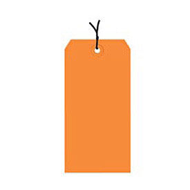 #4 Strung Tag Pack 4-1/4" x 2-1/8", 1000 Pack, Orange