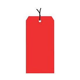 #1 Strung Tag Pack 2-3/4" x 1-3/8", 1000 Pack, Red