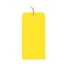 #4 Wired Tag Pack 4-1/4" x 2-1/8", 1000 Pack, Yellow