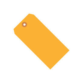 #5 Tag Pack 4-3/4" x 2-3/8", 1000 Pack, Orange Fluorescent