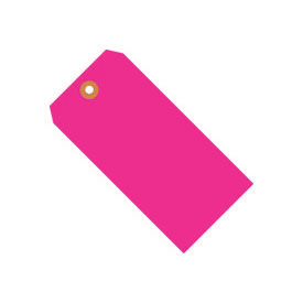 #3 Tag Pack 3-3/4" x 1-7/8", 1000 Pack, Pink Fluorescent
