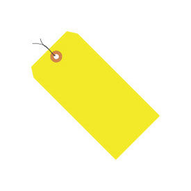 #3 Wired Tag Pack 3-3/4" x 1-7/8", 1000 Pack, Yellow Fluorescent