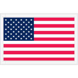 5-1/4"x8" USA Flag, Full Face, 1000 Pack