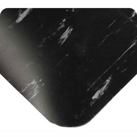 Wearwell Antimicrobial Tile Top Anti-Fatigue Mat, 1/2" Thick, 36x60, Black