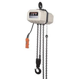 JET Electric Chain Hoist 20' Lift, 1 Ton, 3 Phase 230/460V