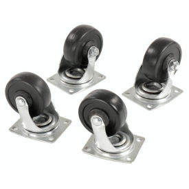3" Replacement Casters for Global Hardwood Dolly, 1000 Lb. Cap., 4/Pk