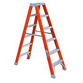 4' Dual Access Fiberglass Step Ladder