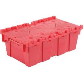 Distribution Container With Hinged Lid 19-5/8x11-7/8x7 Red