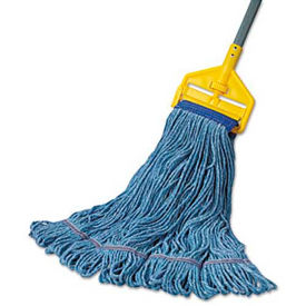 Boardwalk Super Loop Wet Mop Head, 5" Headband, Small Size, Blue, 12/Case - Pkg Qty 12