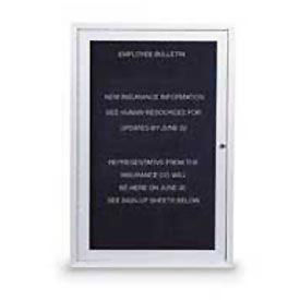 United Visual Products One-Door Indoor Letter Board - 18"W x 24"H