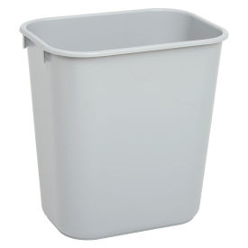 Rubbermaid® Small Plastic Wastebasket, 13-5/8 Qt., Gray