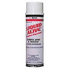 Dymon Liquid Alive Stain Remover/Deodorizer, 20 oz. Aerosol Can, 12 Cans, 33420