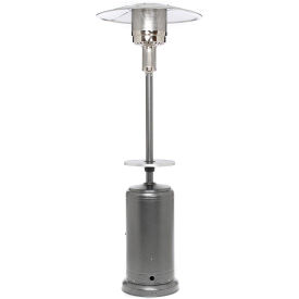 AZ Patio Heaters, Propane, 41000 BTU, With Table, Silver