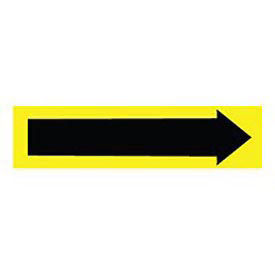 Pipe Marker - Pressure-Sensitive - Direction Arrow Yellow, Pack Of 25, Yellow, For Pipe Over 2",5"W