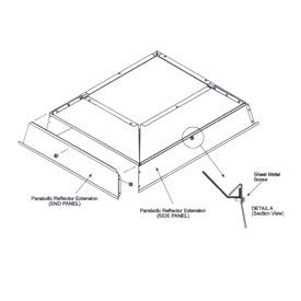SunStar Parabolic Reflector Extension For 100,000 to 120,000 BTU Ceramic Heaters