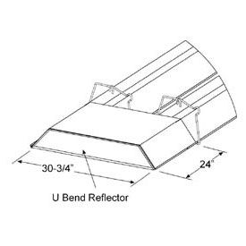 SunStar U-Bend Reflector Kit, For U-Shaped Infrared Tube Heaters