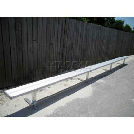 21' Park Bench Without Back, Aluminum