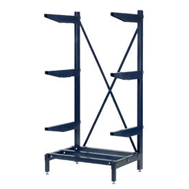 Cantilever Rack Shelving, 800 Lbs Capacity, 36"W x 24"D x 72"H