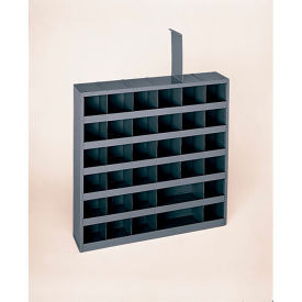 DURHAM Steel Bin Shelving With Removable Dividers - 23-3/4x4-3/4x23-3/4" - (36) Bins