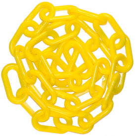 Mr. Chain 50002-100 Mr. Chain 2" Plastic Chain, 100'L, Yellow