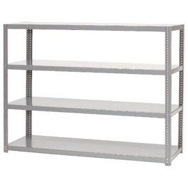 Global Industrial 4 Shelf, Extra Heavy Duty Steel Shelving Unit, 48"W x 18"D x 72"H, Gray