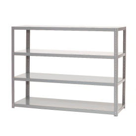 Global Industrial 4 Shelf, Extra Heavy Duty Steel Shelving Unit, 60"W x 18"D x 72"H, Gray