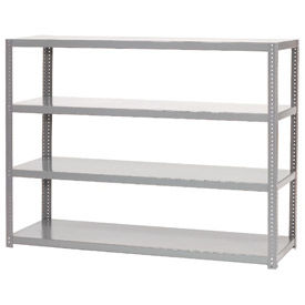 Global Industrial 5 Shelf Extra HD Steel Shelving Unit, 72"W x 24"D x 72"H, Gray