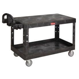 Rubbermaid® Flat Shelf Plastic Service & Utility Cart 54 x 25