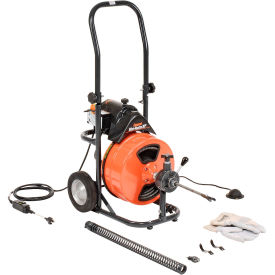 General Wire Mini-Rooter XP Drain/Sewer Cleaning Machine W/ 75' x 1/2"Cable & 4 Pc Cutter Set,P-XP-D