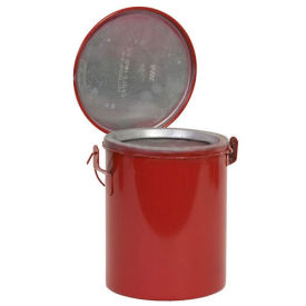 Eagle B-608 Bench Can, Metal, Red, 8 qt.
